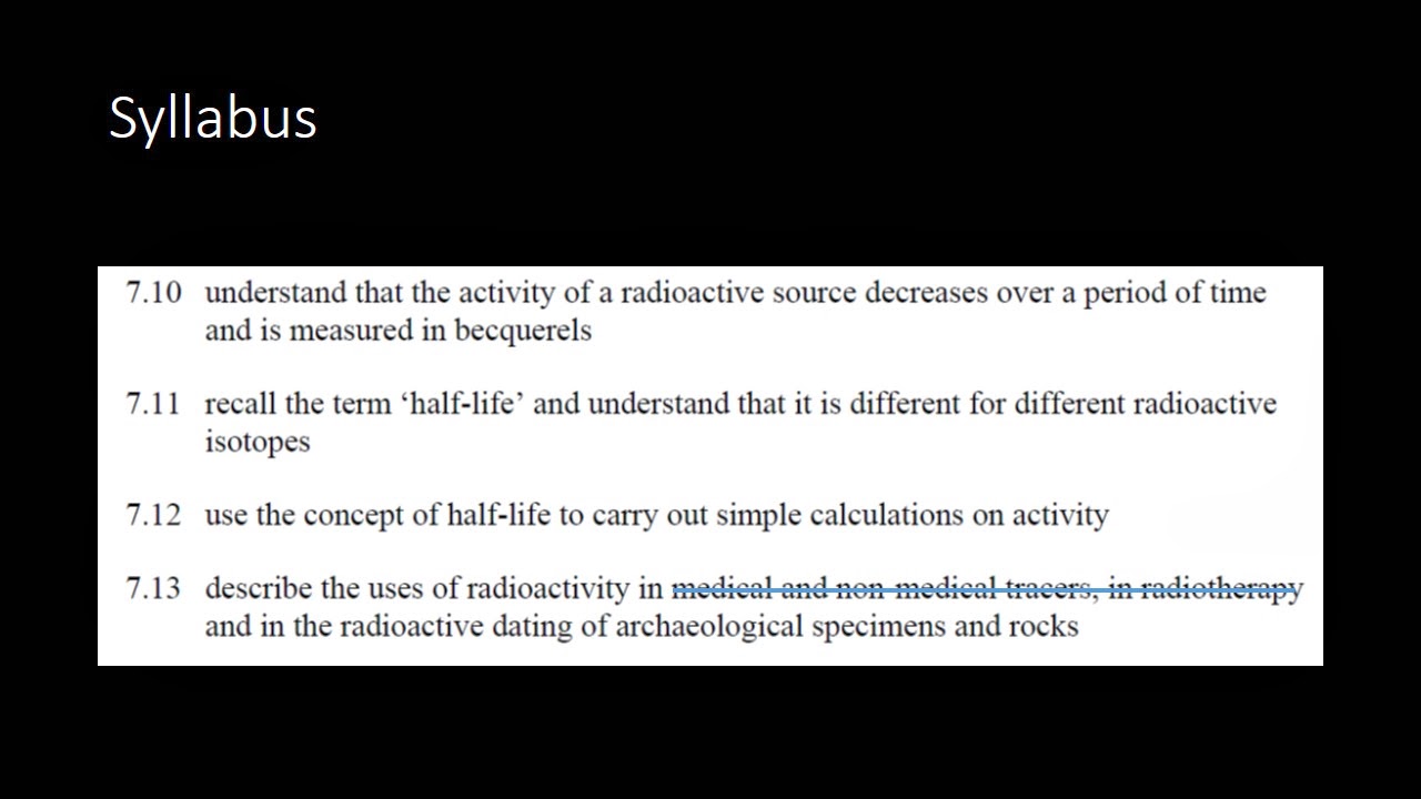 Spice of Lyfe: Half Life Formula Physics Igcse