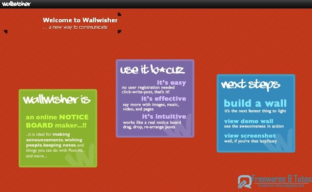 Wallwisher : un service en ligne pour créer facilement un mur de travail collaboratif
