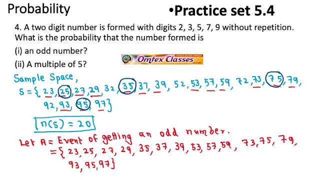 Practice Set 5.4 | Probability | SSC | Maharashtra | Maths I | New syllabus