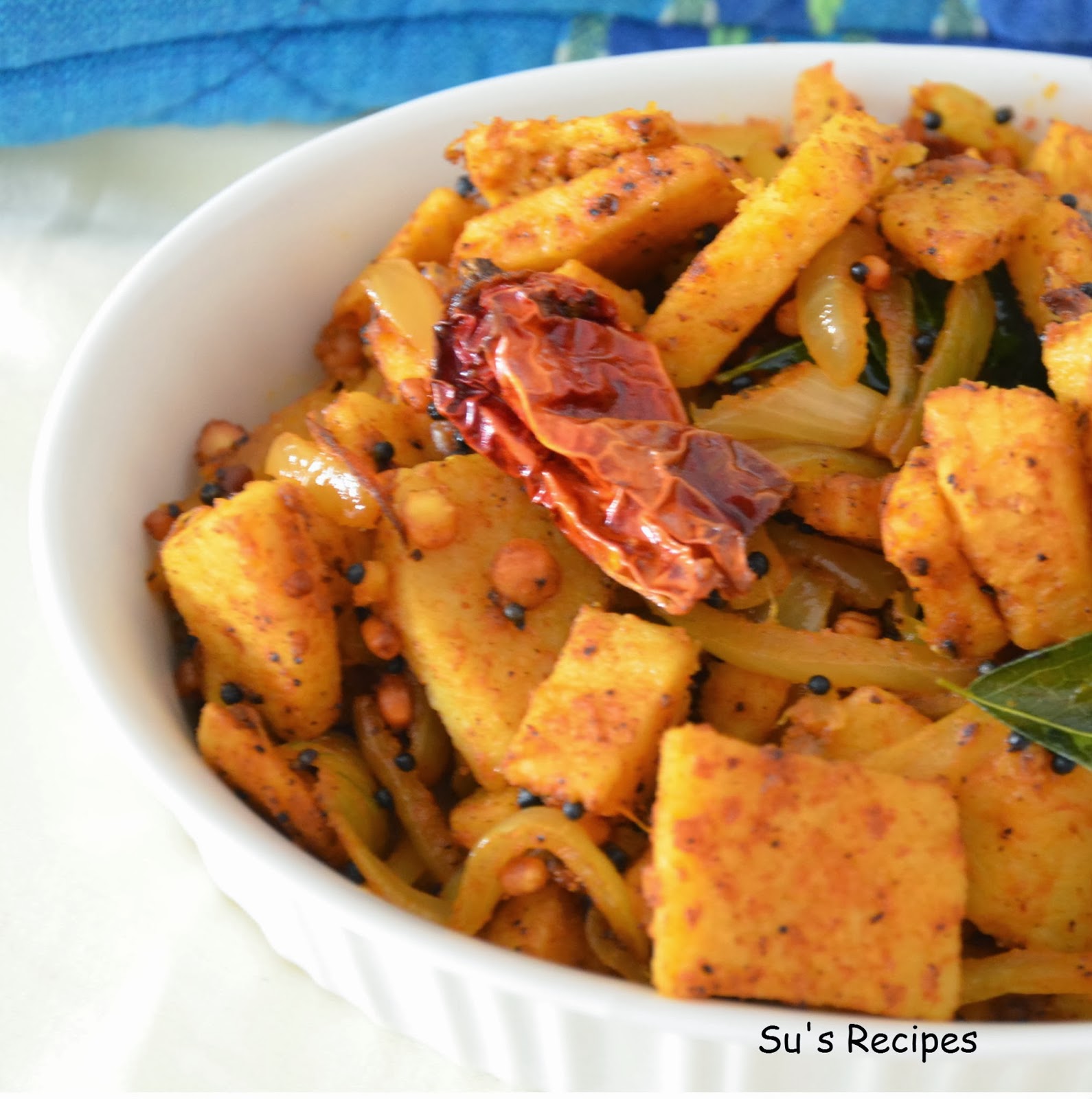 Su's Recipes Kandagadda Vepudu Elephant Yam Stir Fry