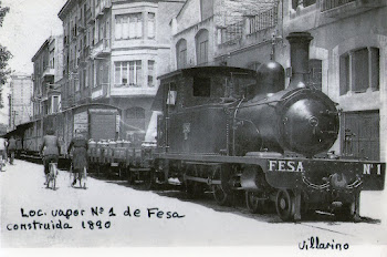 Locomotora de vapor de Fesa construida en 1890