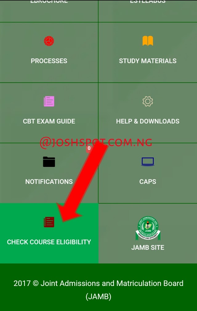 JAMB RELEASED A PLATFORM TO CHECK WHETHER YOU QUALIFY FOR YOUR COURSE