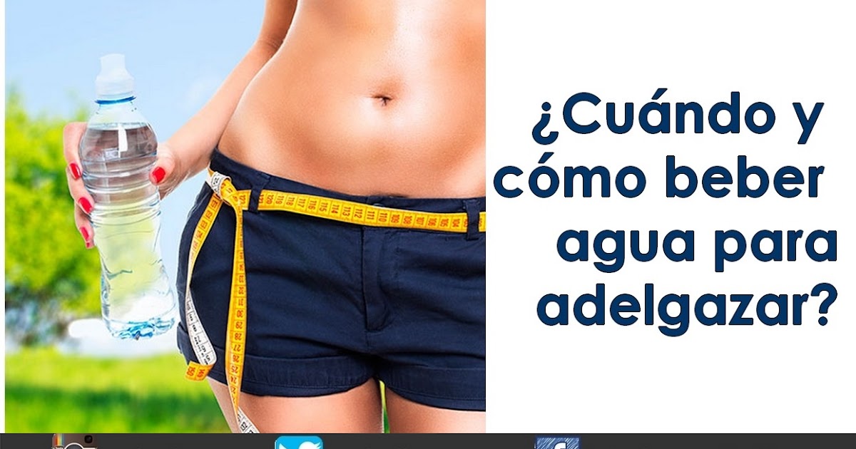 Beber agua adelgazar