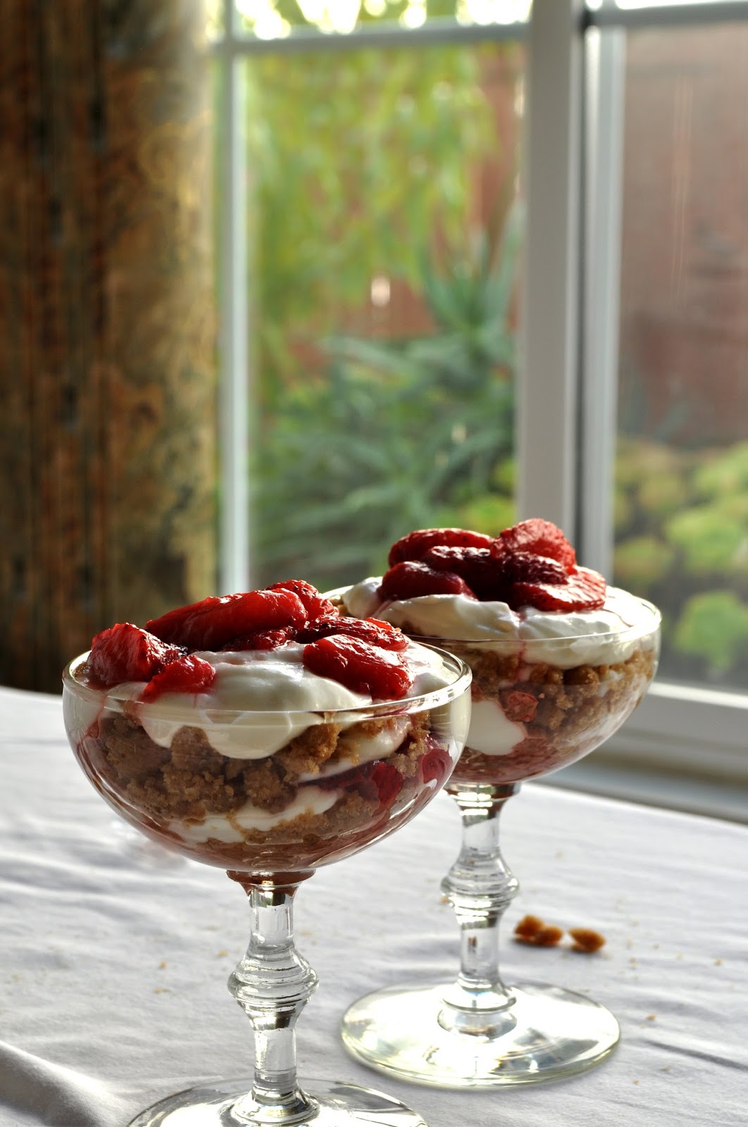 strawberry (and cherry) cheesecake parfaits Chow Creations