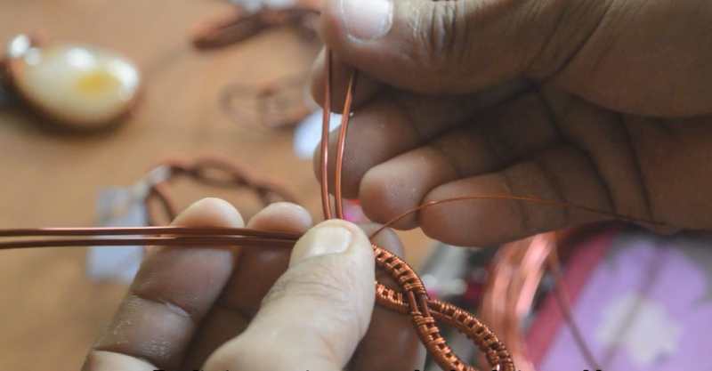 Tutorial Membuat Perhiasan Gelang dari Kawat Tembaga | Wire Jewerly