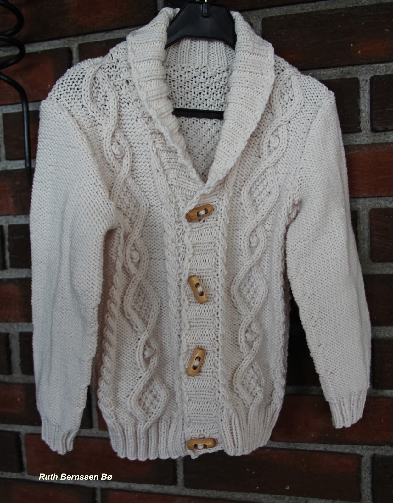 Barnejakke Med Fletter Oppskrift 5