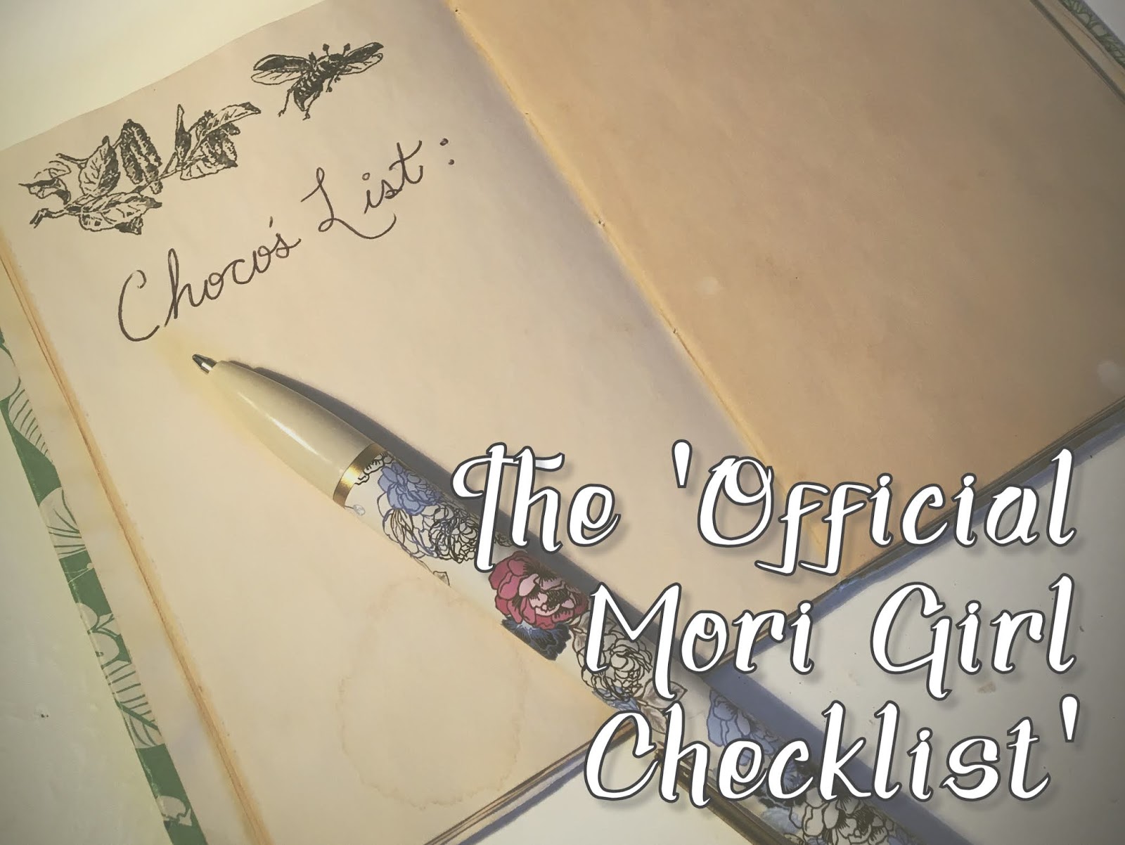 I Don t Know Much But I m Learning Choco s List The Official Mori 