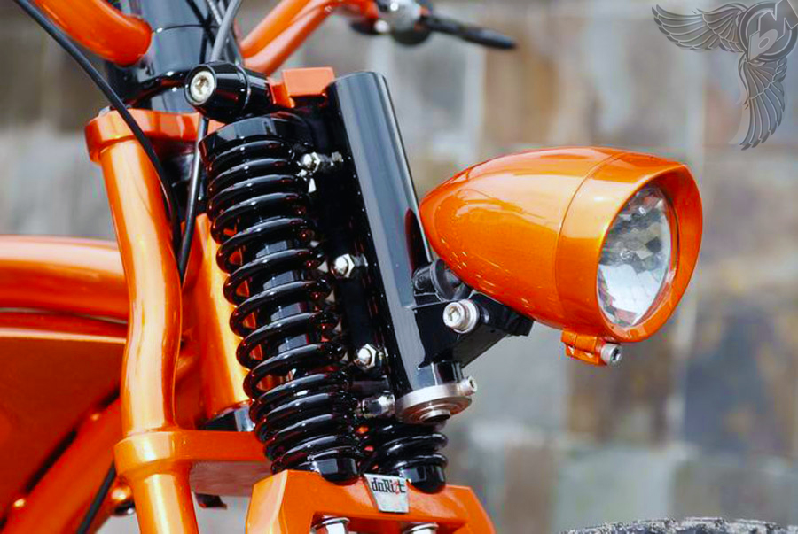 honda cb100 chopper - neck detail | dariztdesign