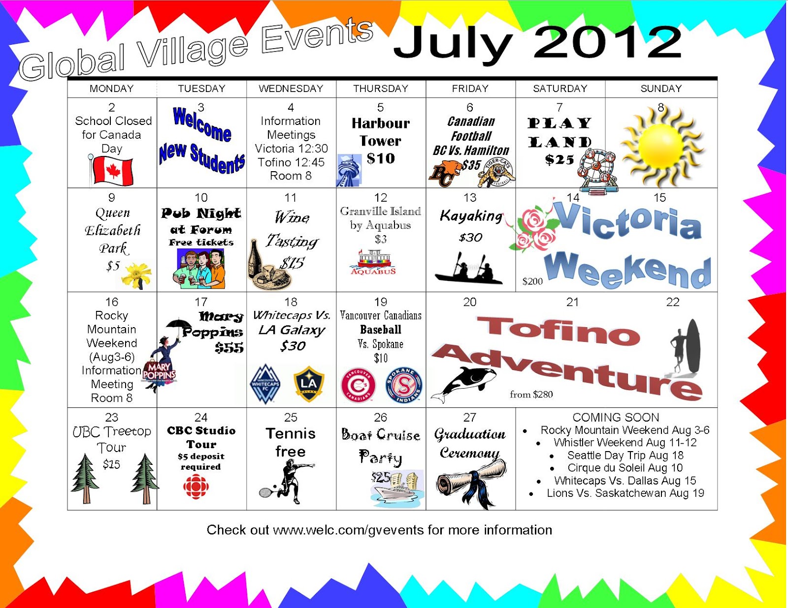 Global Village Vancouver Events Global Village Calendar of Events