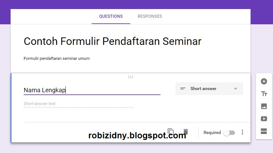 Membuat Formulir Online Menggunakan Google Drive Basis Informasi