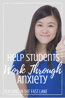 Ideas for helping students work through their jitters and develop coping mechanisms for dealing with anxiety. 