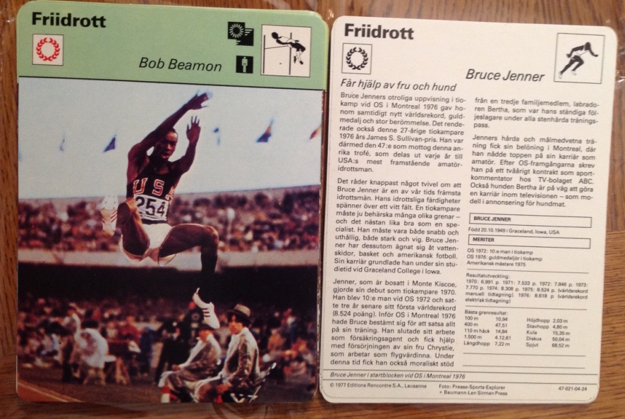 RunFore!Sportscaster Cards More Track and Field Cards This Time From Sweden