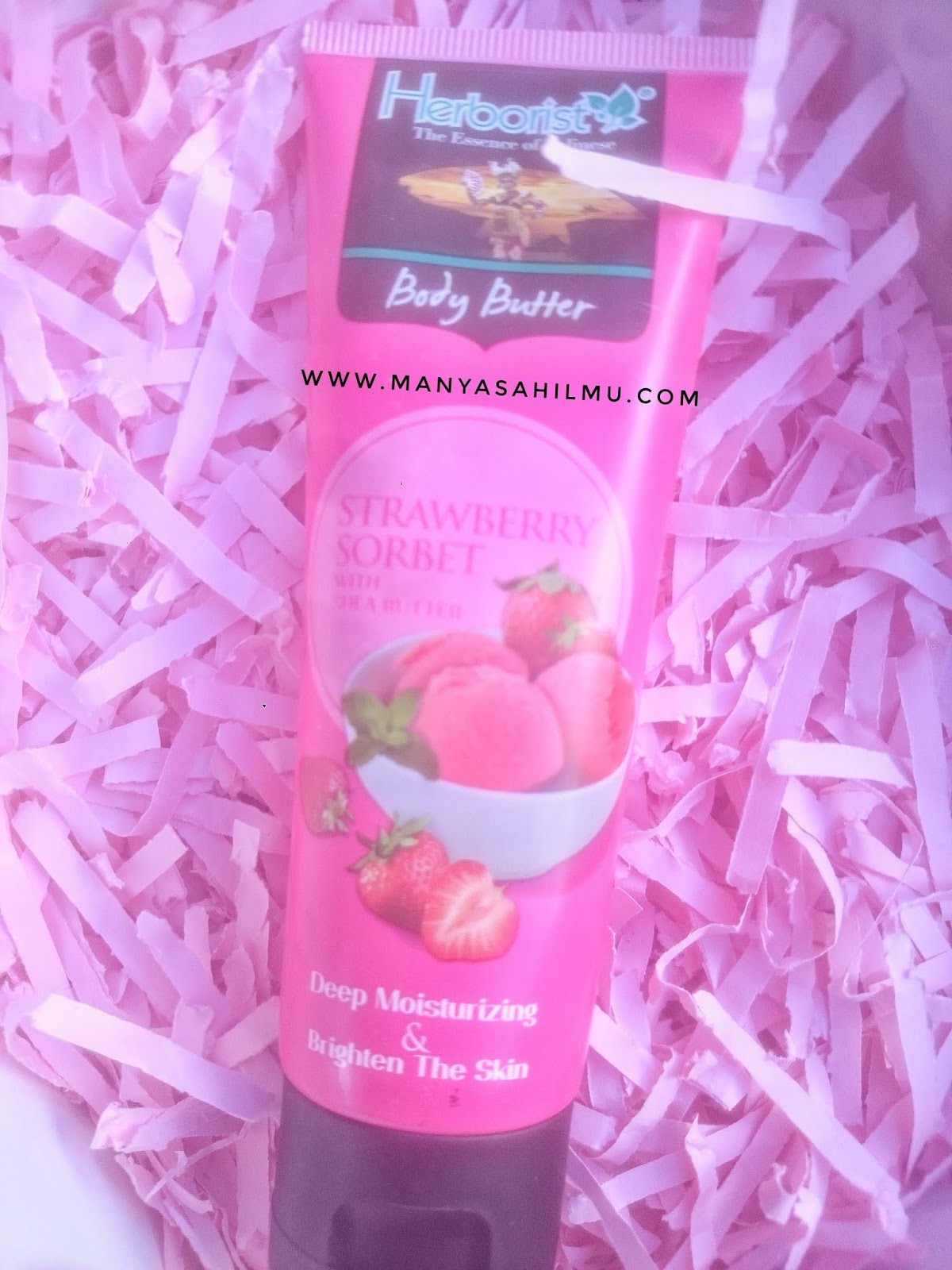 Herborist Body Butter Strawberry Sorbet review Manyasah Ilmu