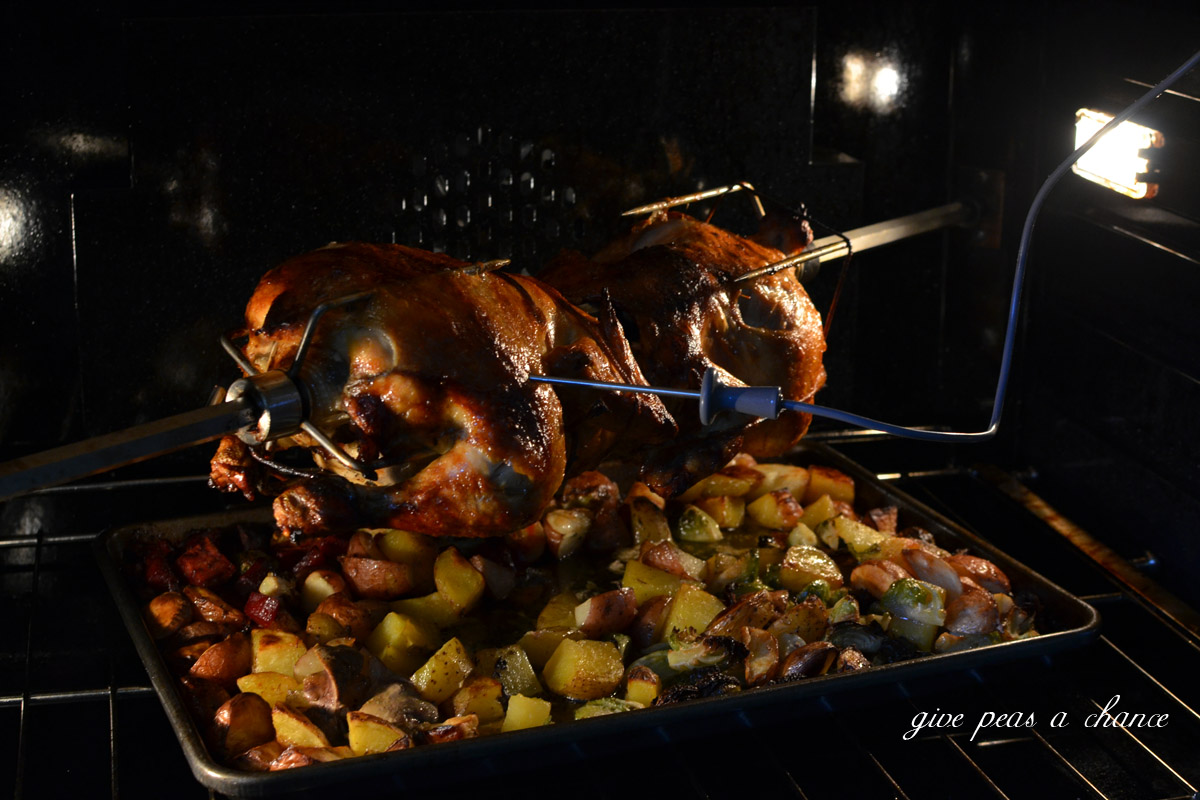 Give Peas a Chance Rotisserie Chicken in a Capital Oven