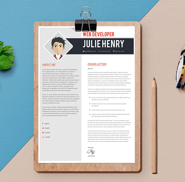 Free Professional Resume CV Template in Photoshop & Word for web developer Template Resume CV 2018 - Free Professional Resume CV Template in Photoshop & Word for web developer