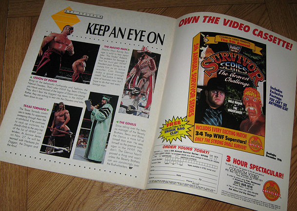 J\/\/s Wrestling Memorabilia From The Musty Yellowed PagesSurvivor