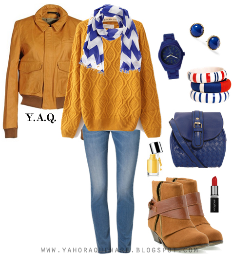 A. Q. - Blog de moda, y tendencias: [Y ahora qué me pongo Una chaqueta de cuero color caramelo