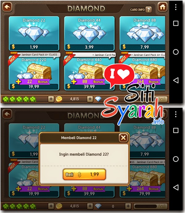 seting pembelian lgr pakai pulsa