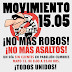 Continúa en pie 'Movimiento 15.05 no más robos'