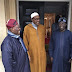 "Same old cloth, same old hat" - Nigerians react to new photo of Buhari seeing his guests off