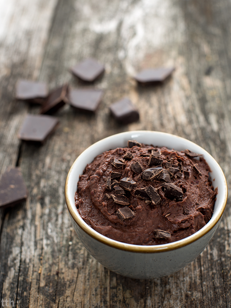 true taste hunters kuchnia roślinna Iny Rybarczyk Mus czekoladowy z czerwonej fasoli