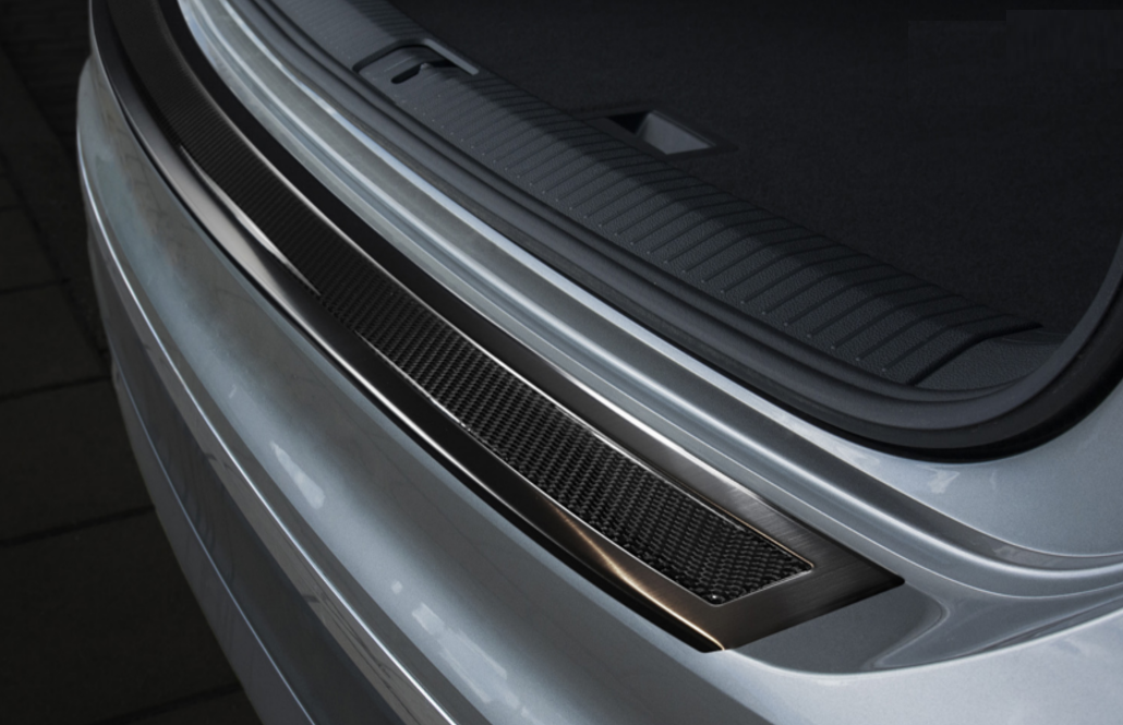 Ornament Protectie Bara Spate Inox Vw Tiguan 2 2015 Carbon