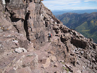 The Cliff Traverse on Pyramid Peak