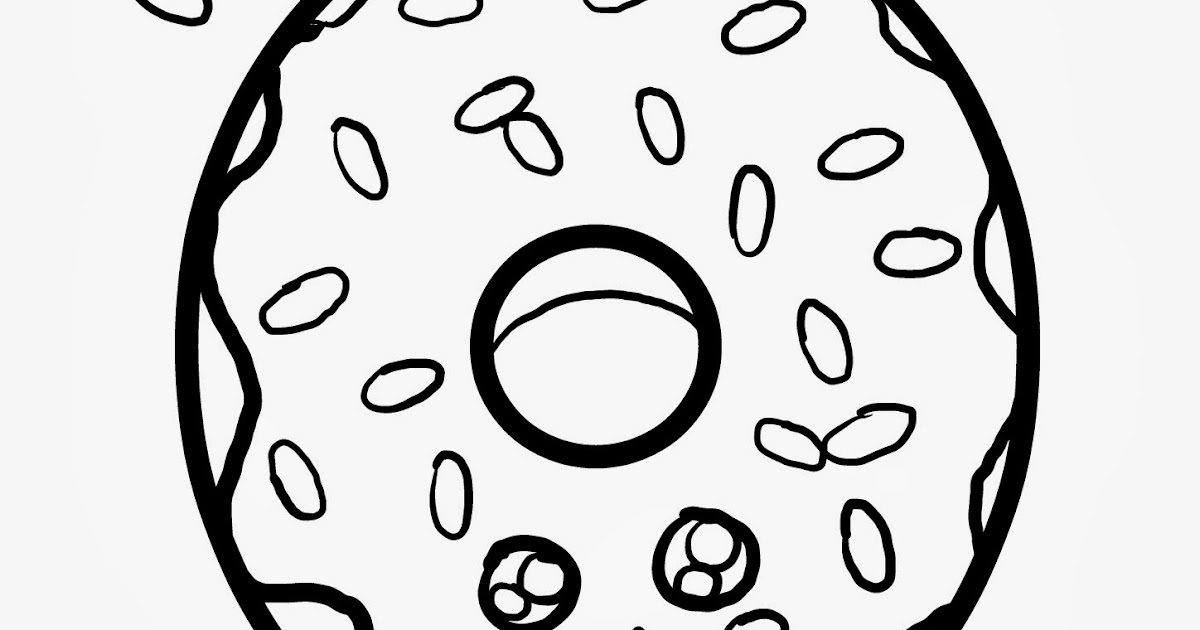 Kara Jaynes: Kawaii Donut coloring page