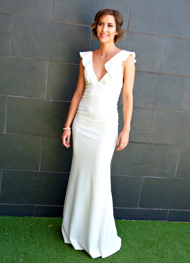 Fitness And Chicness-Top Queens Bridal White Maxidress-3