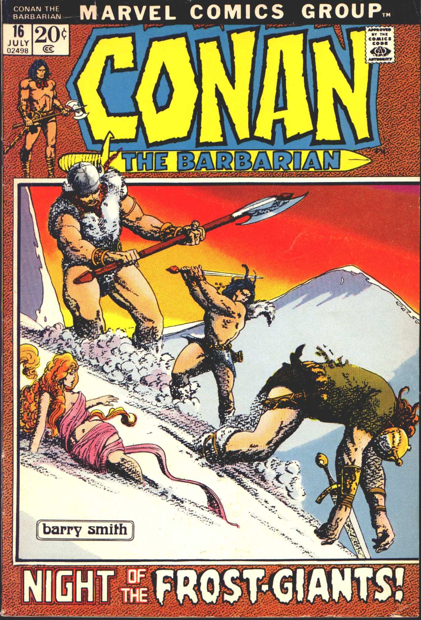 Read online Conan the Barbarian (1970) comic -  Issue #16 - 1