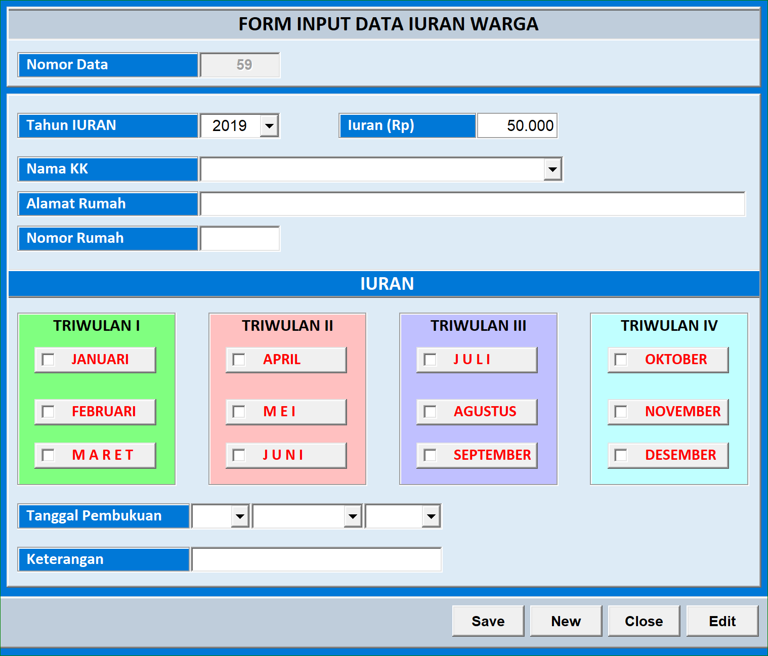 Aplikasi data penduduk rt dengan excel gratis Aplikasi data penduduk rt dengan excel gratis