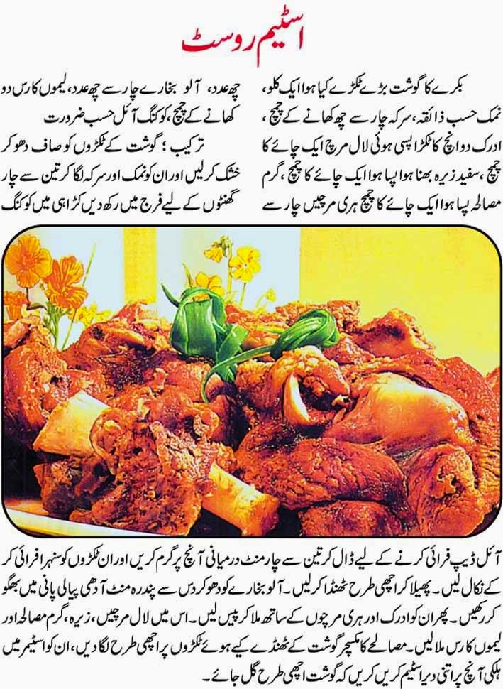 Cooking House steam roast in urdu recipe