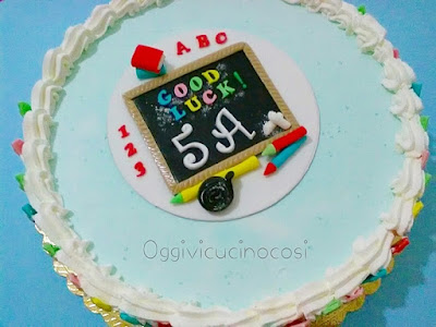 Torta fine Scuola©L.Martire Oggivicucinocosì