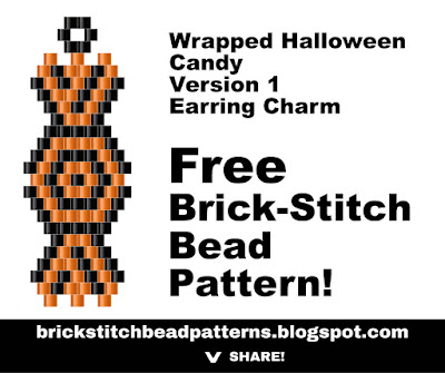 Free brick stitch seed bead pattern printable download pdf.