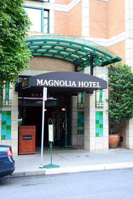 Entrance to the Magnolia Hotel, Victoria BC