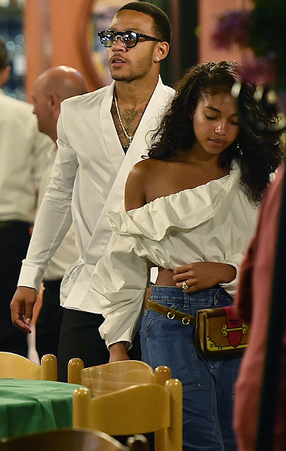 Lori Harvey and fiance, footballer Memphis Depay, spotted on dinner