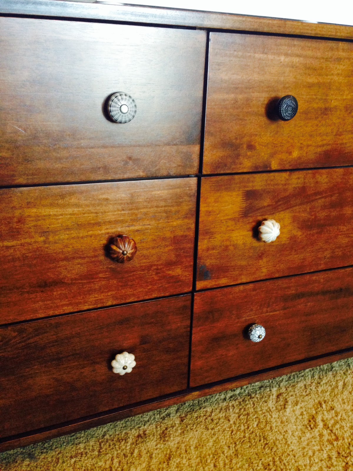 Sunshine on the Inside Clover's New Dresser Knobs