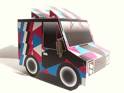 Paper Toy - Taco Truck 2 - Papercraft4u | Free Papercrafts, Paper Toys