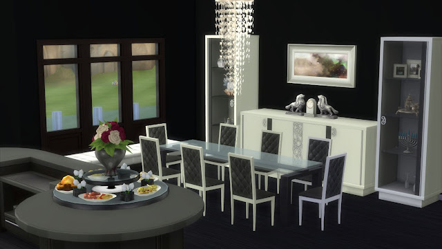 elle's kitchen n dining,sims 4 kitchen,sims 4 dining room