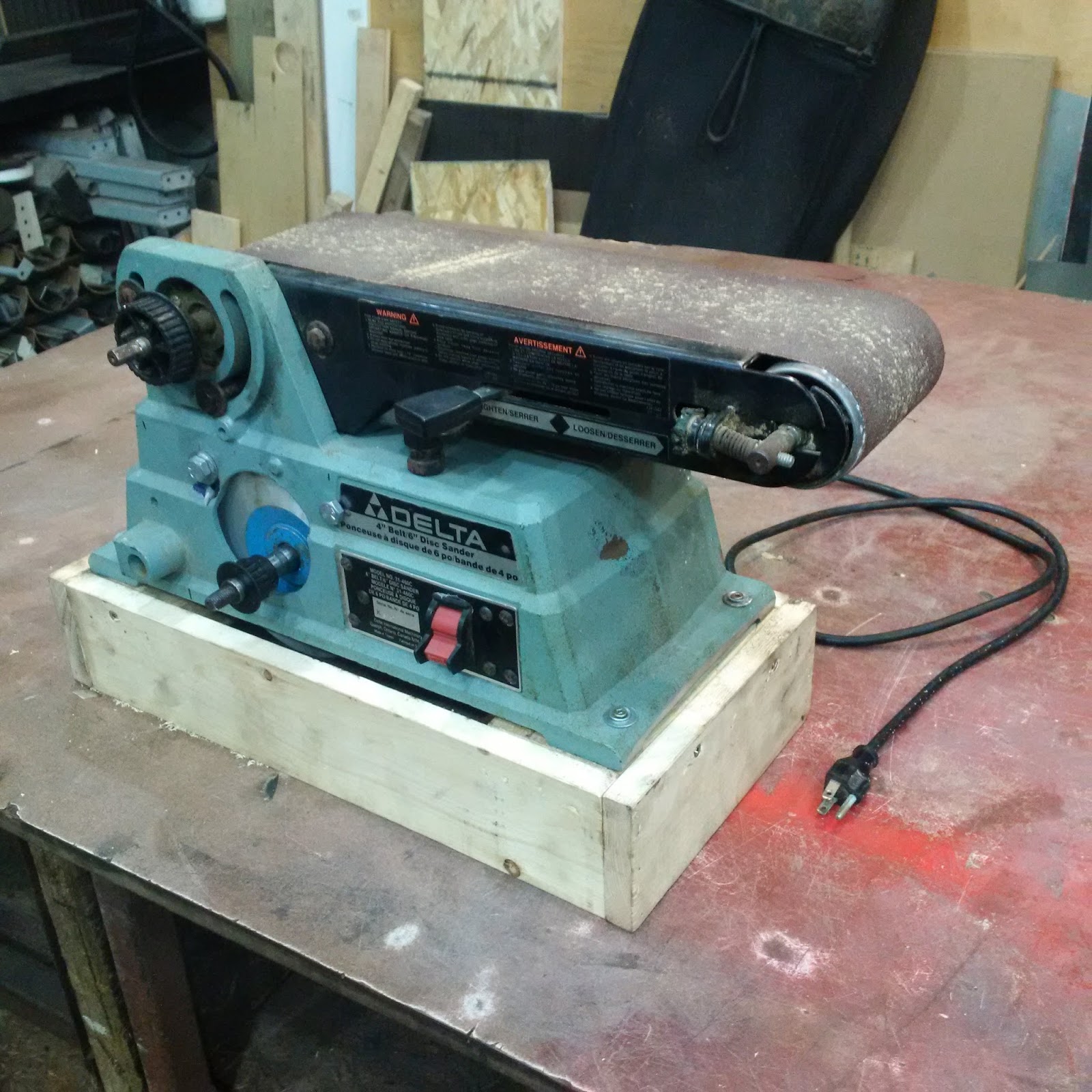 Another Day Another Project How to Fix a Delta Belt Sander With a
