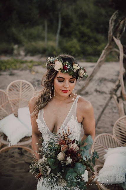 boho wedding hair townsville libby twine photography hairstylist bridal