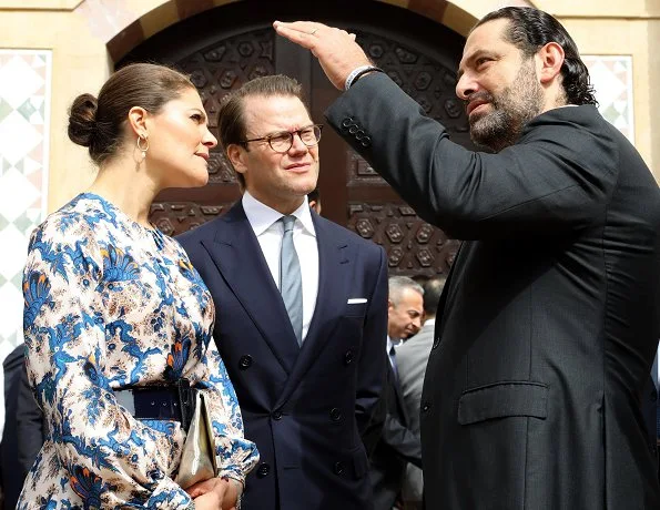 Crown Princess Victoria and Prime Minister Saad Hariri attended the conference Lebanon Multi-Stakeholder SDG Forum at Grand Serail