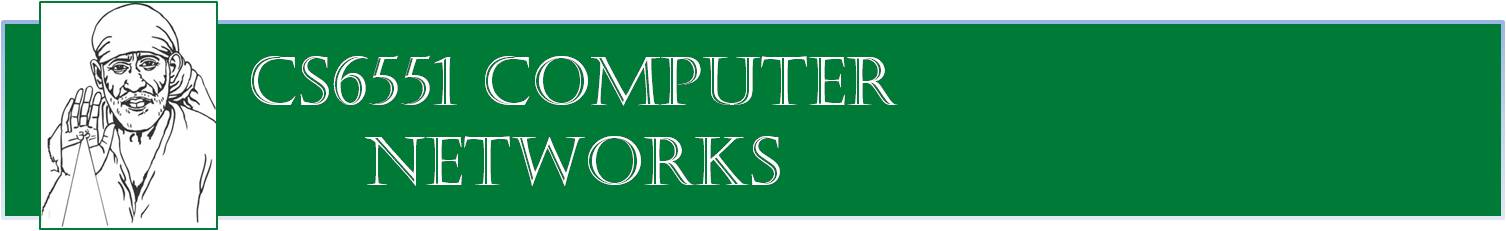 CS6551 COMPUTER NETWORKS