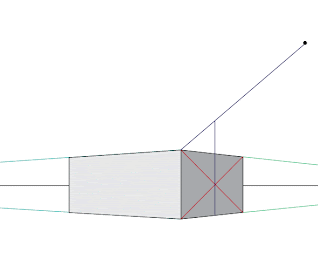 Establish the vanishing point for to set up the angle of the roof edges.