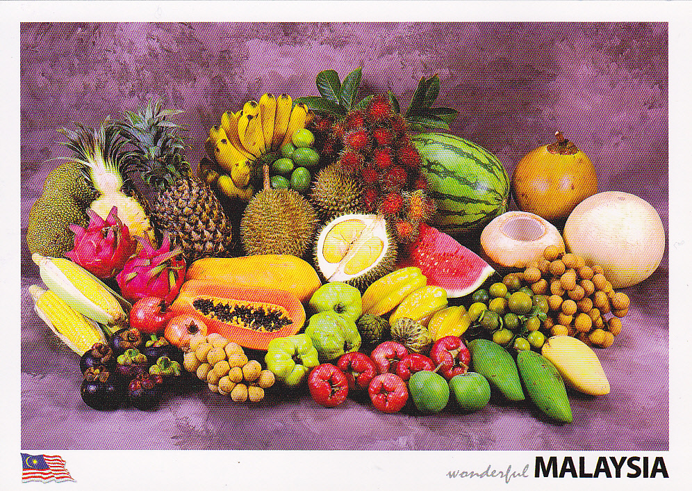 Postcard A La Carte 2 Malaysia and Southeast Asia Local Fruits