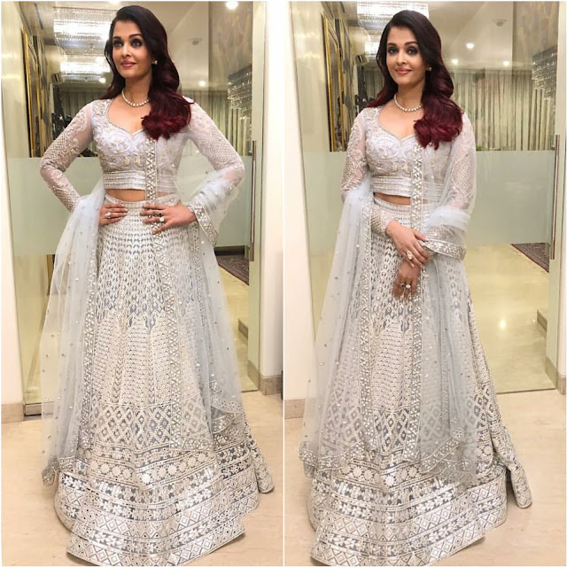 Aishwarya Rai Wears Falguni Shane Peacock at Deepveer Wedding Reception