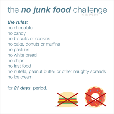 no junk food challenge