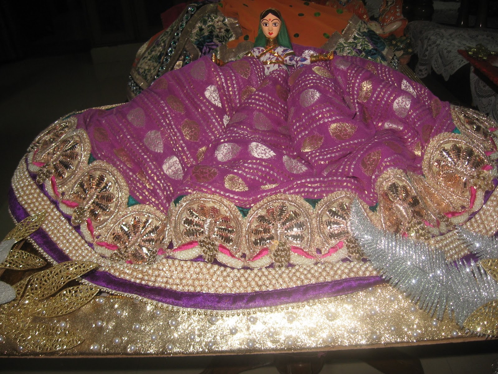 Rose n Wrap Saree Packing Done on Rajasthan Theme