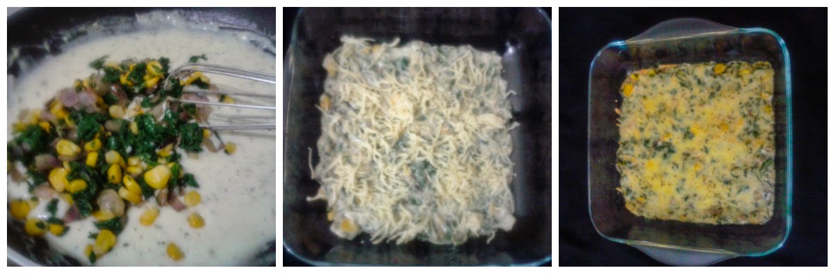 Cheesy Corn Spinach 