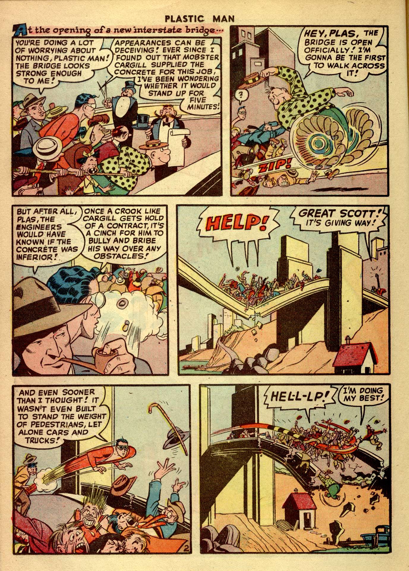 Read online Plastic Man (1943) comic -  Issue #14 - 16